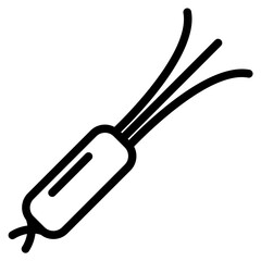 Spring onion icon vector design