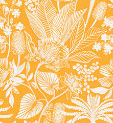seamless pattern with flowers
