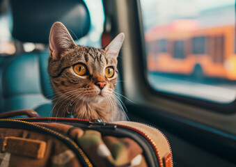 Cat, pet when traveling