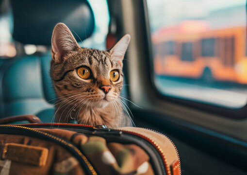 Cat, pet when traveling