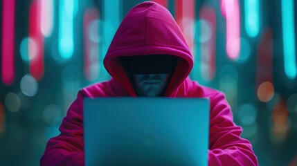 A person receiving a suspicious email on their laptop, depicting the concept of phishing and the need for awareness in cybersecurity practices.
