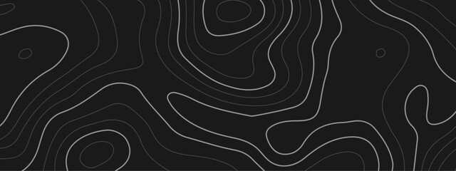 Background of the wavy topographic map background. Topography relief and topographic map wave line contour background. Geographic abstract grid.