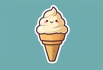  Playful Retro Ice Cream Cone Illustration for Creative Projects