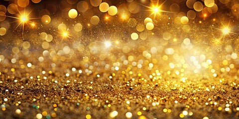 Sparkling gold glitter and confetti on a background, creating a festive and glamorous abstract design , gold, glitter