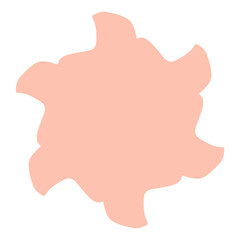 Abstract flowers. Spring flora. Flat vector illustration on white background