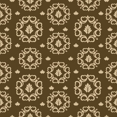 Damask Seamless Pattern - Vector Illustration background damask floral Classical luxury old fashioned damask ornament vintage 