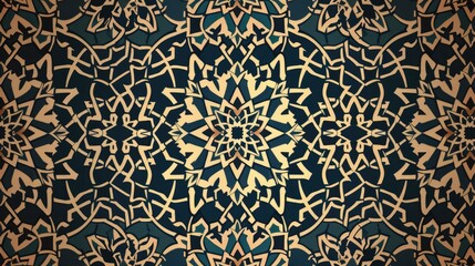 Elegant seamless geometric pattern, featuring repeating shapes and intricate designs in a harmonious layout