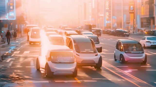 fleet of autonomous vehicles in smart city transportation network