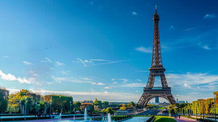 Obraz premium Eiffel Tower: Architectural Wonder of Paris.