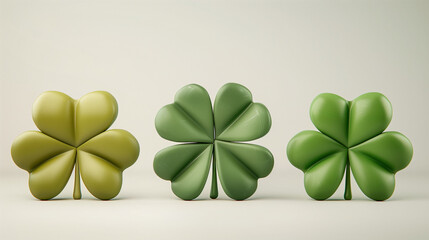 Close up of a bunch of green clover. Three-leaf lucky grass with water drops on the leaves. Green nature background. Symbol of good luck. Lucky Day. lucky irish four leaf clover in a green background.