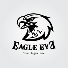 Simple Eagle Head Monochrome logo