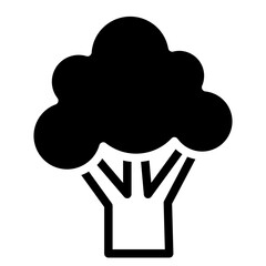 Broccoli icon, Broccoli vector illustration