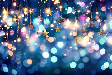 background with Christmas lights