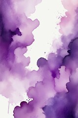 Obraz premium purple theme color abstract gradient painting watercolor illustration design copy space