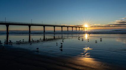sunrise on the pier