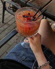 glass of cocktail