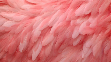 Fototapeta premium Pink Flamingo Feathers Texture