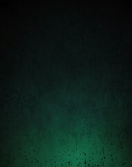 Obraz premium green to black color gradient grungy texture background copy space design