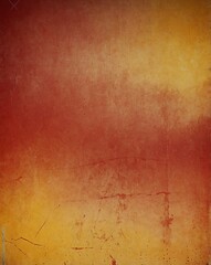 Obraz premium red to yellow color gradient grungy texture background copy space design