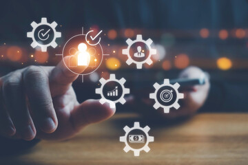 Know your customer (KYC) concept. Finding the target audience of a business, thinking about marketing to find customers, customer service, social media. digital marketing online. Know your customer.