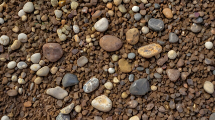 Naklejka premium gravelly soil