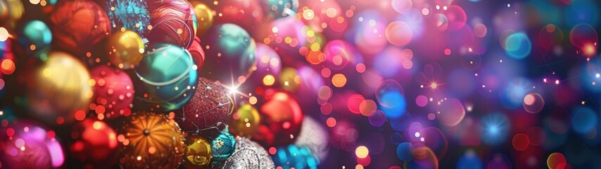 a purple and yellow sparkling glitter bokeh background