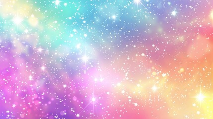 Obraz premium Sparkling Cosmic Galaxy Dreamscape with Bright Stars and Glittering Lights