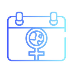 Obraz premium International Women Day Gradient Linear