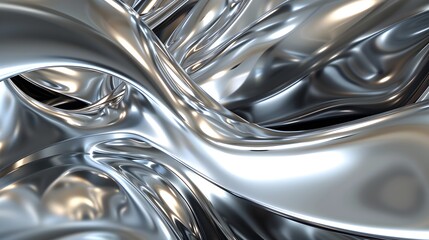 Abstract Metallic: A sleek abstract background with metallic textures and reflective surfaces.
