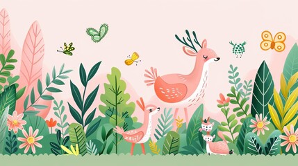 Obraz premium Biodiversity impact, species at different threat levels, flat design illustration