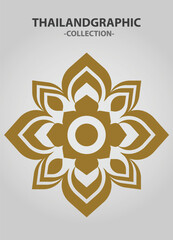 Vector element ethnic decorative ornament ethnic thai illustration