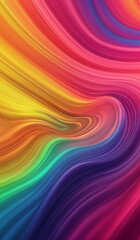 Fototapeta premium Splashing rainbow liquid texture background illustration. AI generated.