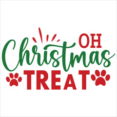 Naklejka premium oh christmas treat it is a very special illustrator design for all users