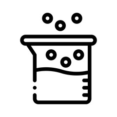 beaker line icon