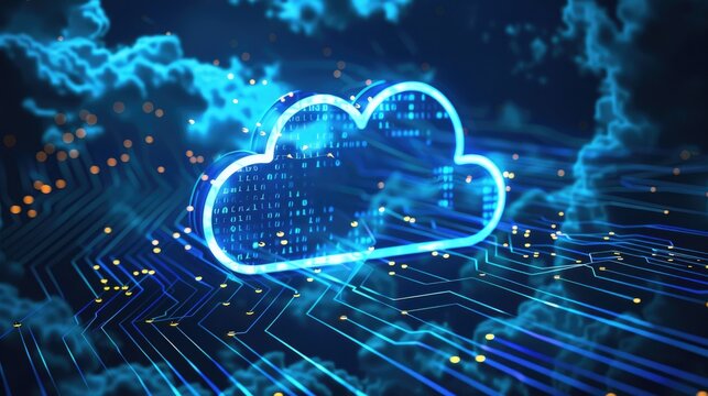 A cloud migration project in progress, with businesses transitioning their IT infrastructure and applications to cloud platforms for agility and cost-efficiency.