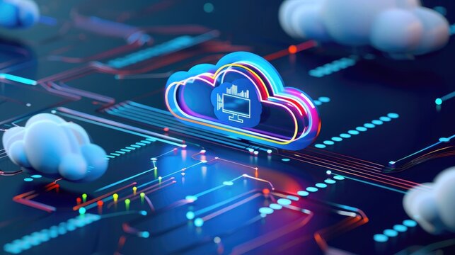 A cloud migration project in progress, with businesses transitioning their IT infrastructure and applications to cloud platforms for agility and cost-efficiency.