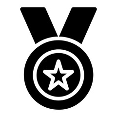 medal glyph icon