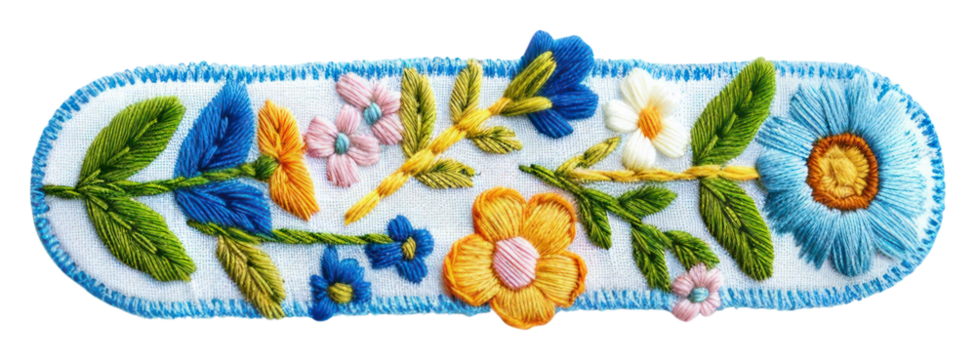 PNG Hyphen symbol embroidery pattern flower.