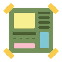 poster design flat icon