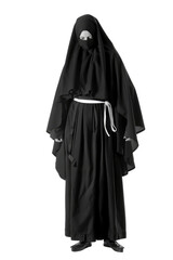 Naklejka premium Nun in transparent background