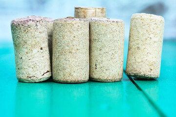 Wine cork from from semi-sweet wine