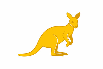 A Wallaby animal vector illustration
