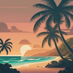 Obraz premium Coastal Sunset
