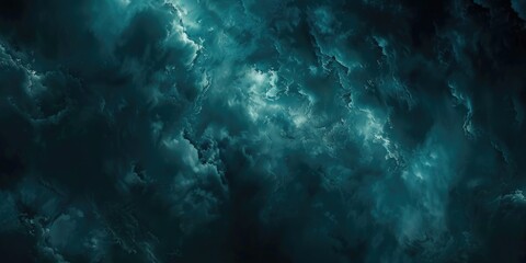 Fototapeta premium Plane in dark cloudy sky