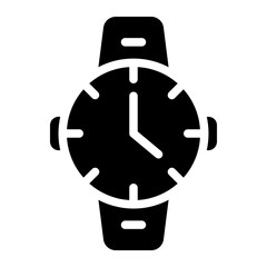 hand watch glyph icon