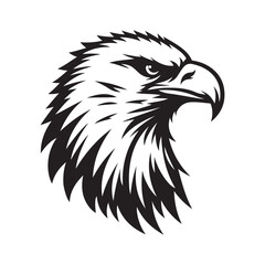 Eagle head silhouette Vector Illustration