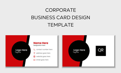Creative & Corporate double sided business card design template