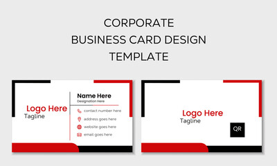 Creative & Corporate double sided business card design template