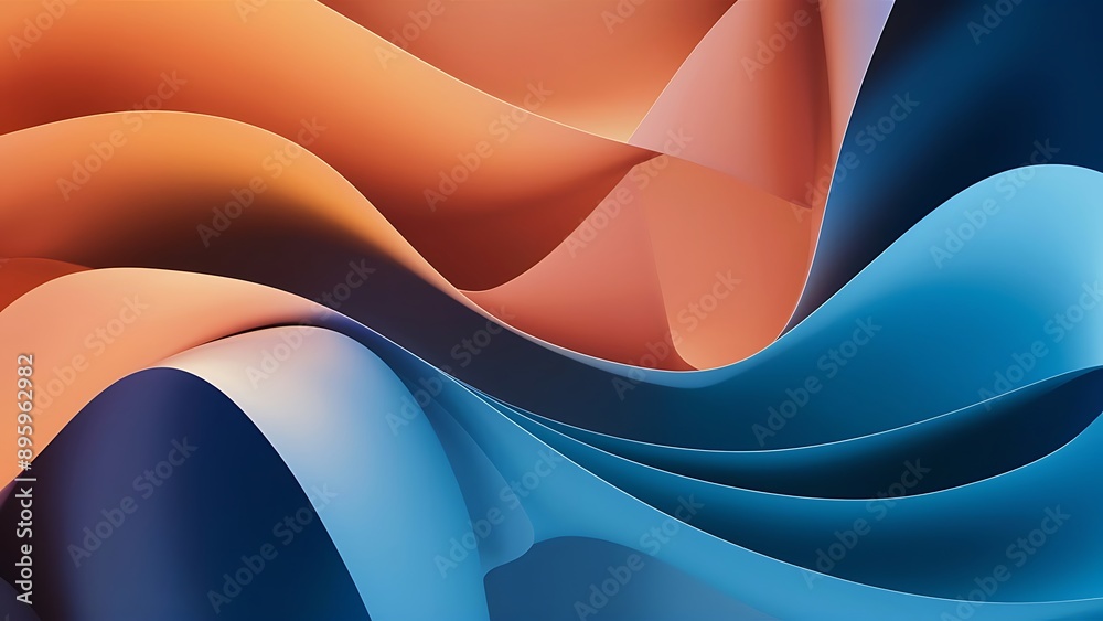 Wall mural smooth gradient background for web development