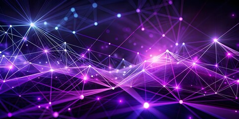 Obraz premium purple, futuristic line lights , abstract background